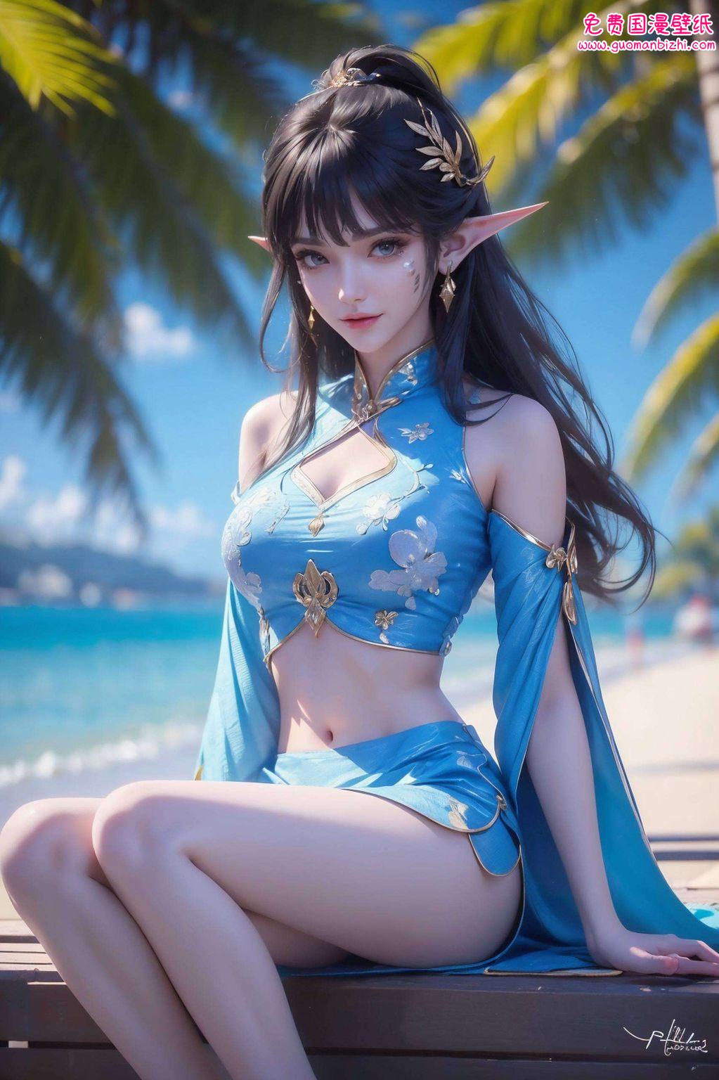 AI绘画精选：清儿少女古风漫画壁纸，免费高清IPAD壁纸合集