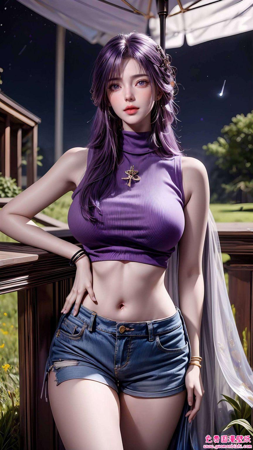 k高清二次元壁纸集，苹果艺术壁纸，云曦卡通头像可爱精选