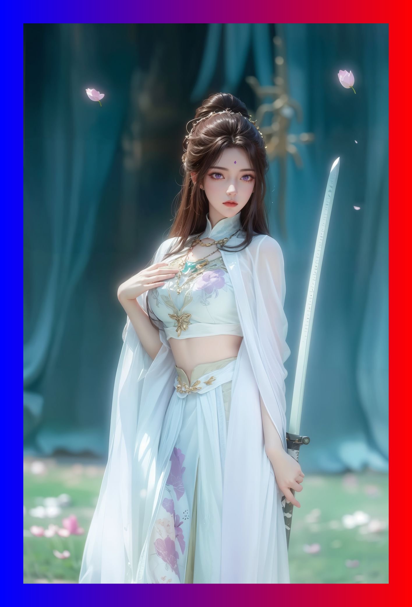 精致ai绘画完美世界月婵高分辨率6k壁纸打包