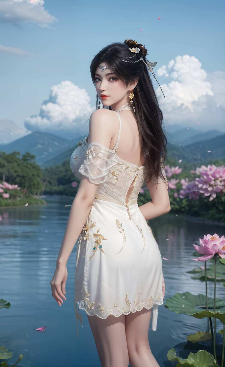 ai壁纸:金瓶儿绘画素材合集