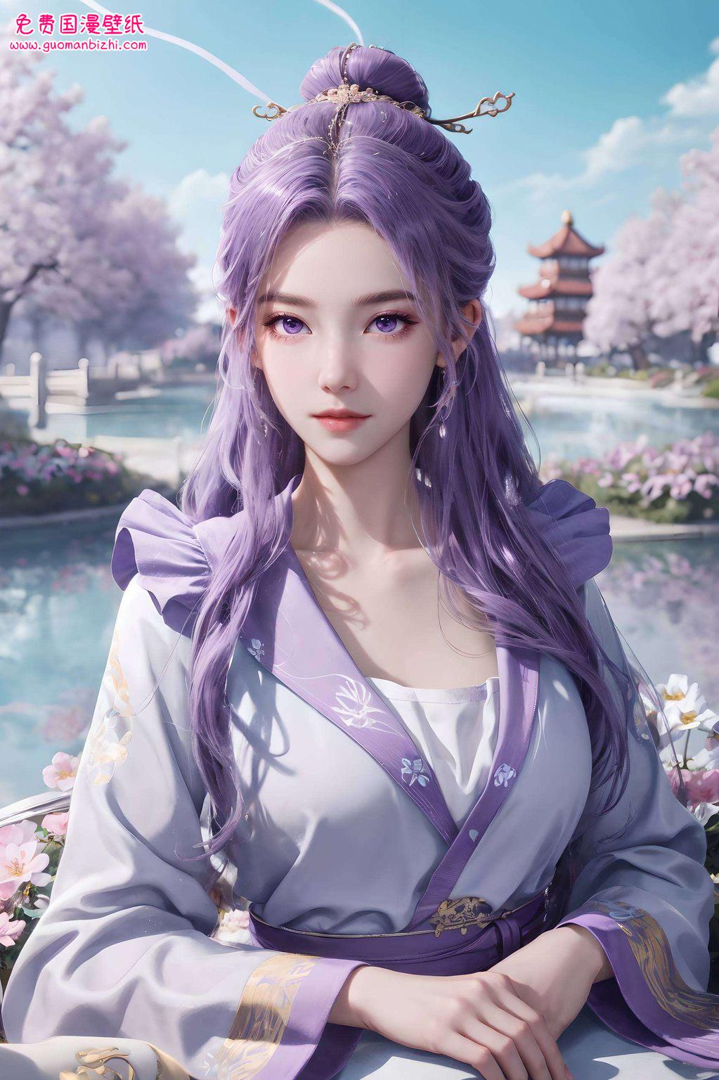 AI图片精细角色，师兄啊师兄，粉色云霄壁纸，Win10专属美学