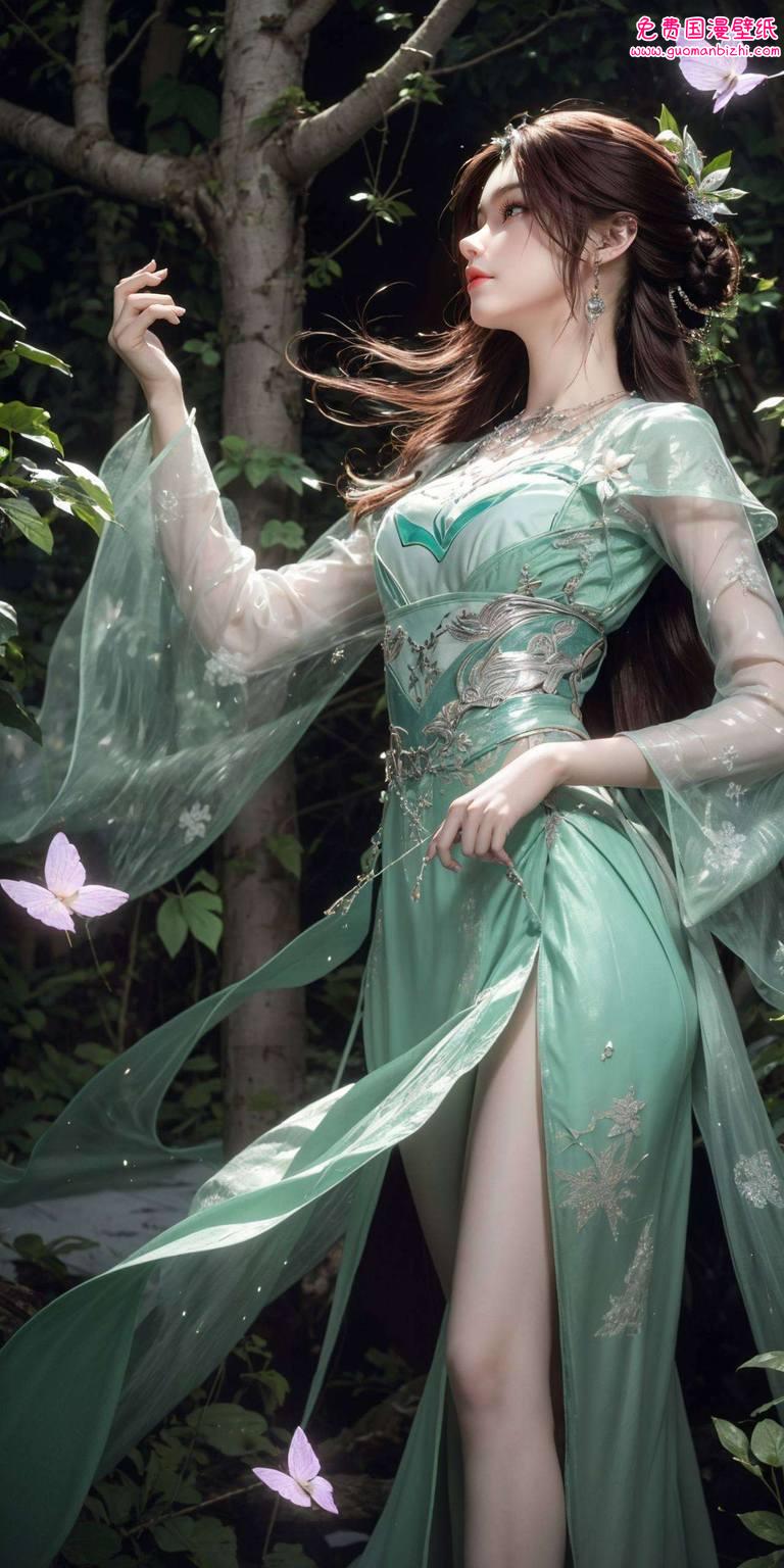 完美世界叶倾仙：AICG免费壁纸秀，安卓漫画壁纸精选集