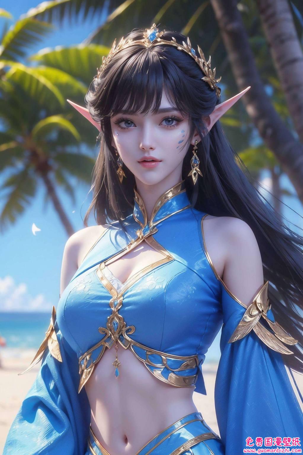 凤清儿旧建模壁纸高清——AI动漫人物壁纸免费合集，Win10壁纸背景图片精选