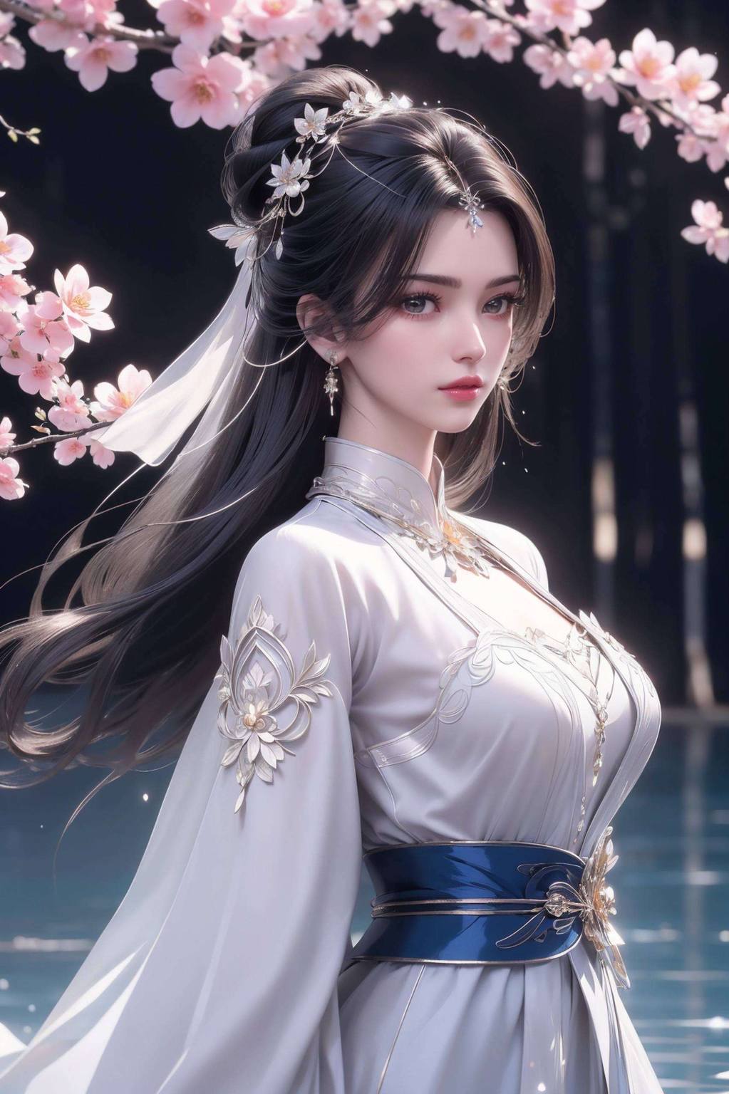 李慕婉屏保壁纸：古香古色婚纱，手机护眼之选。