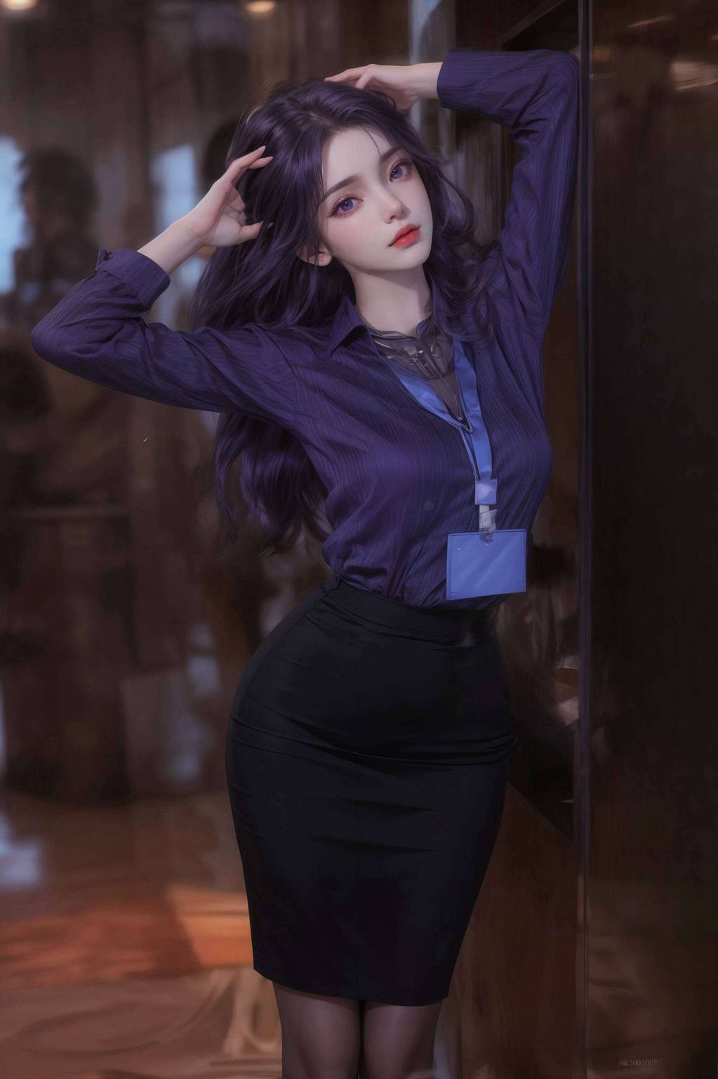 云曦披发高清AI范例壁纸，免费壁纸秀，IPad漫画壁纸精选集