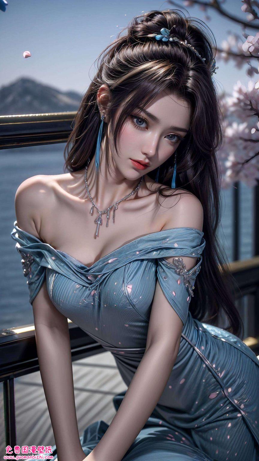 红衣云韵AI角色精细平板桌面动态壁纸集锦