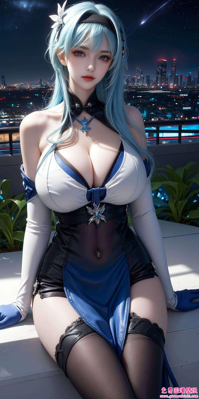 AI生成二次元壁纸,优菈元气简洁iPhone壁纸集 AI生成二次元壁纸,优菈元气简洁iPhone壁纸集