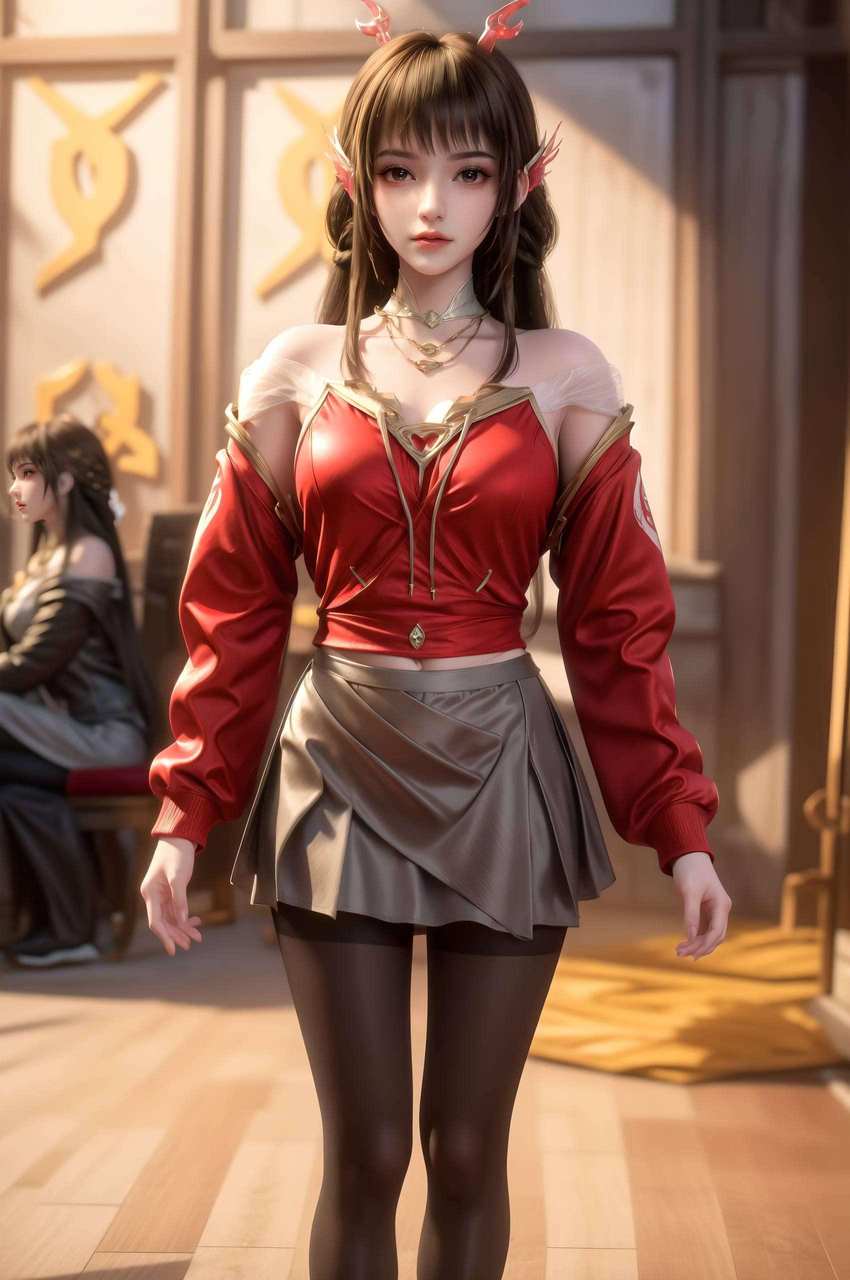 美女云落图片壁纸：免费下载iPhone屏保