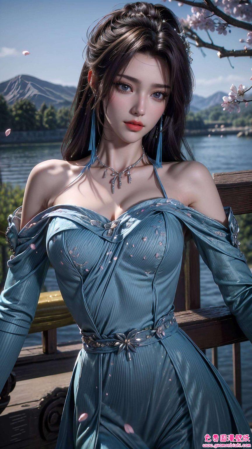 云韵美女高清全屏壁纸集：AI图例与动漫平板桌面盛宴