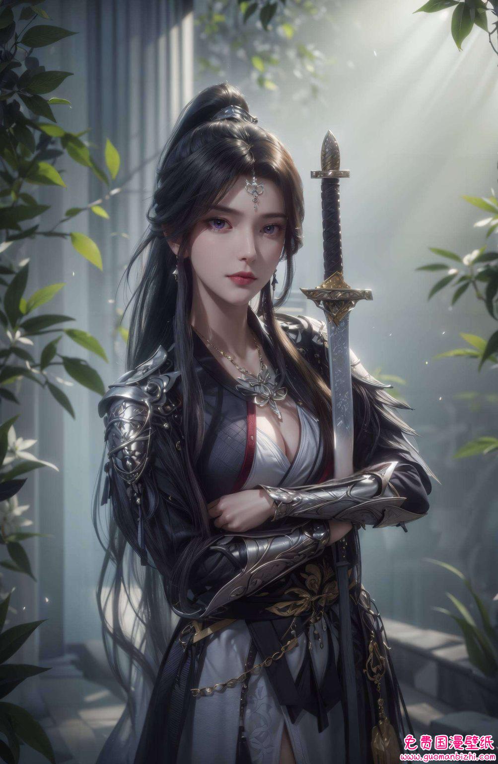 国漫仙逆周紫虹AI绘画素材，古香古色免费壁纸秀，iPhone专属高清壁纸集。