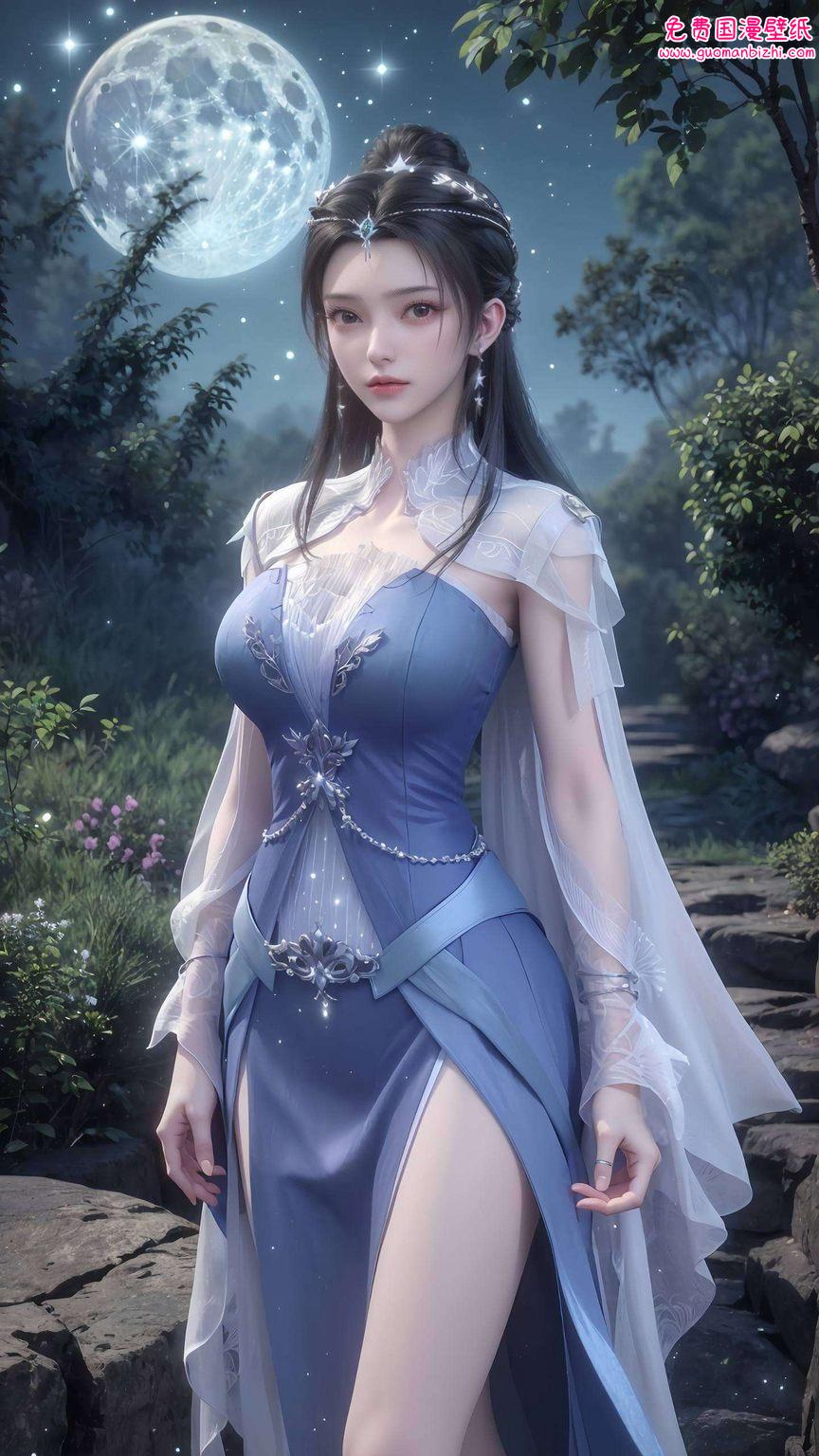 仙逆李慕婉：AI绘画AIGC，完美像素安卓墙纸，细腻呈现经典风情。