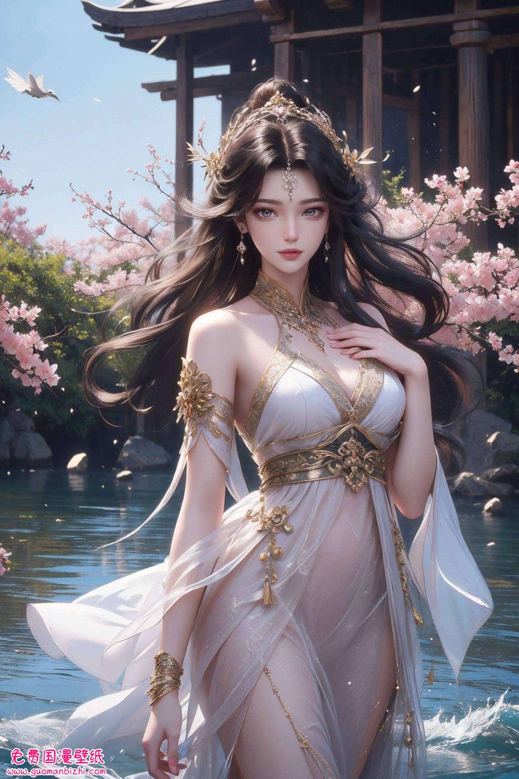 AI生成古风壁纸秀，免费下载，PC端壁纸盛宴，周紫虹手机壁纸神图精选。