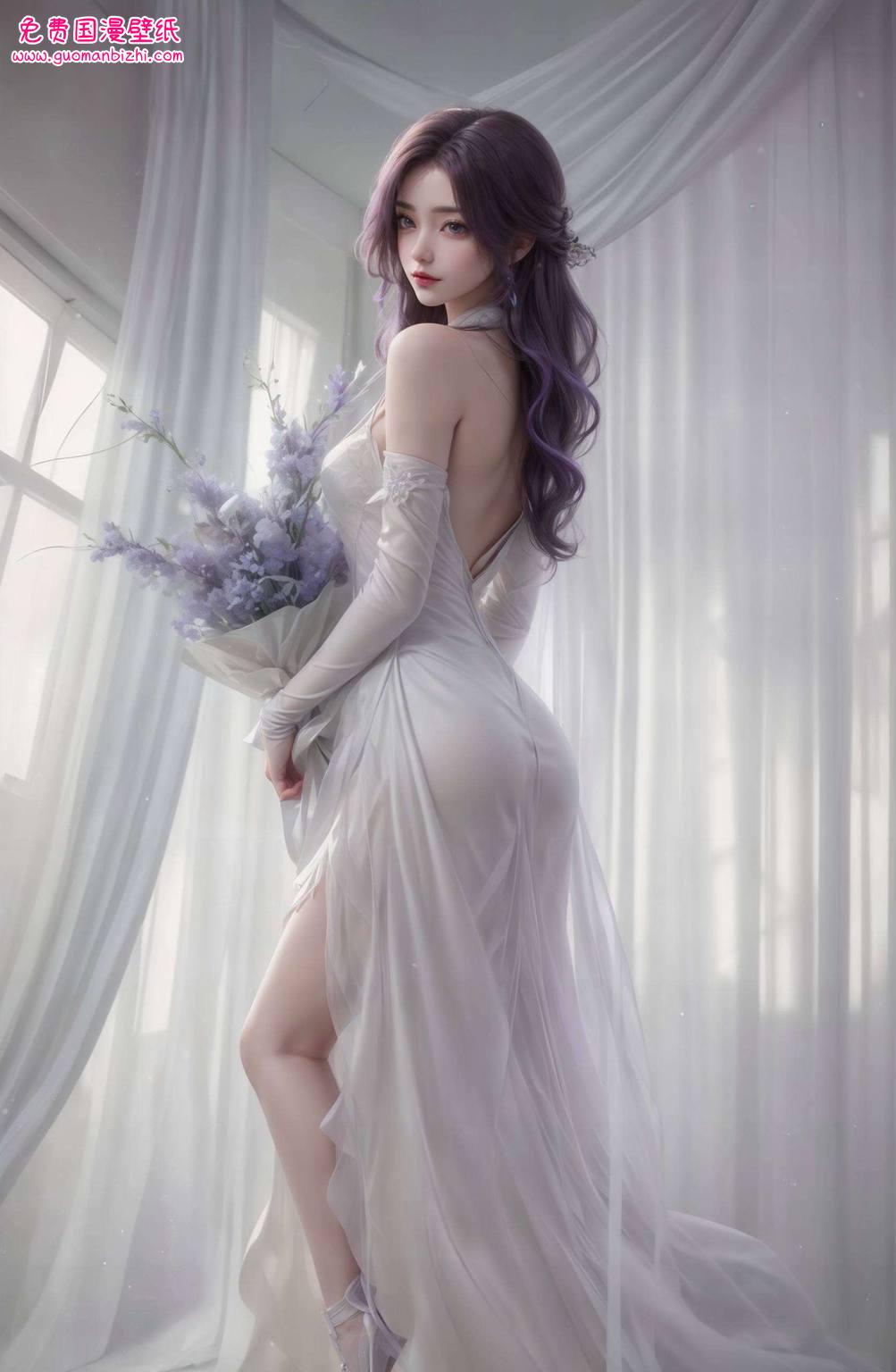 云曦背面壁纸图片——AI创造免费壁纸，分享PC潮图精选