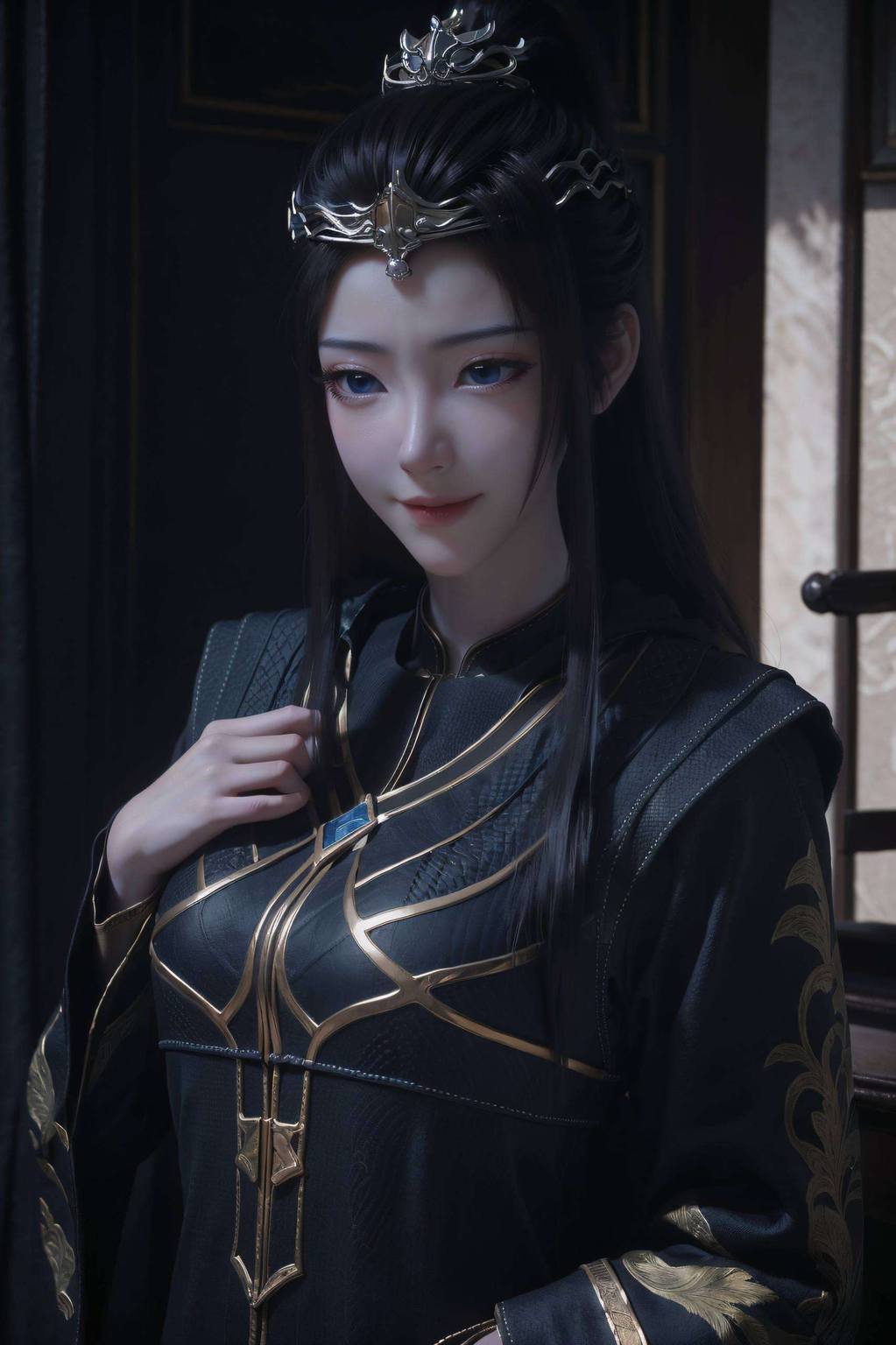 动漫元瑶高清壁纸集：AIGC素材，极简风格，Win10桌面装饰图精选