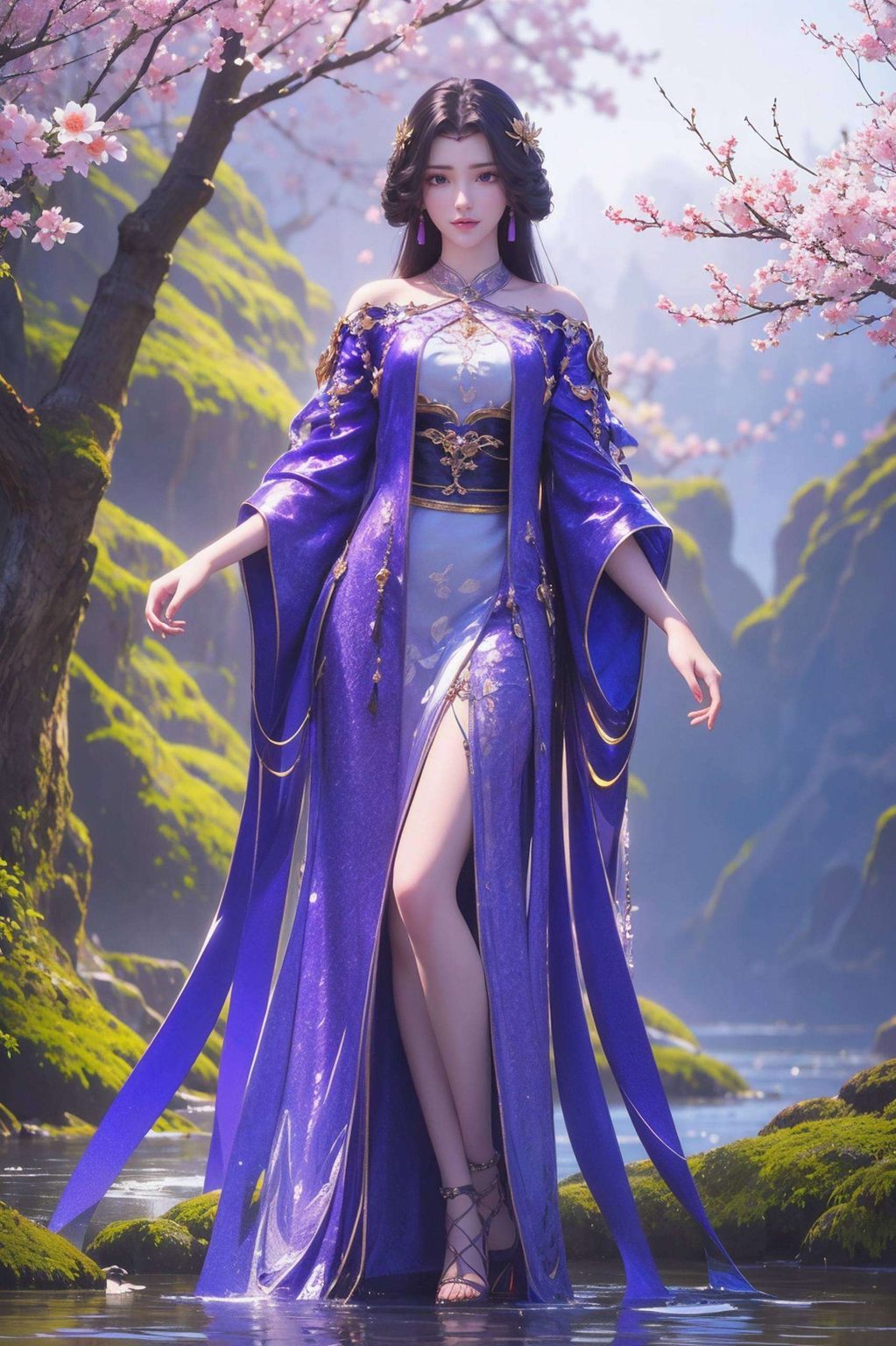 歌手云曦：唯美免费壁纸秀，古风漫画风高清Win10壁纸集