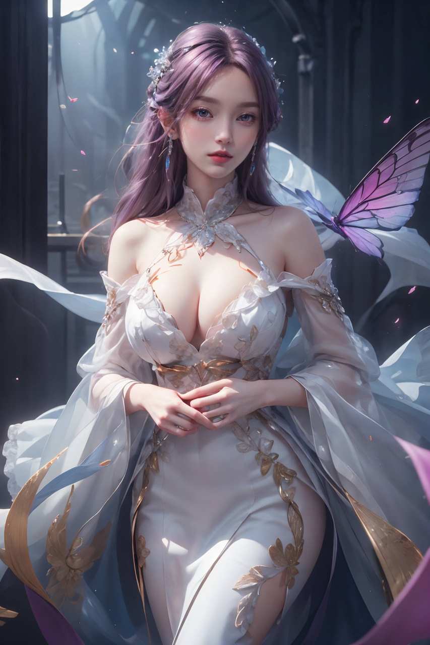 ai手机壁纸:完美世界云曦，壁纸风格：云曦