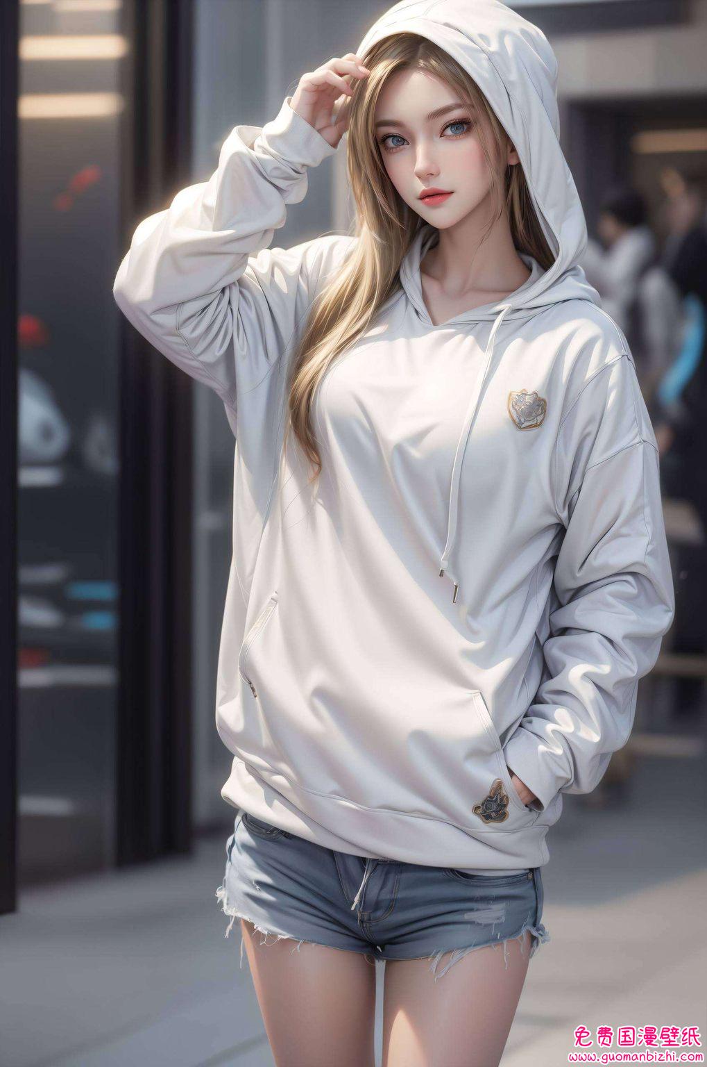 AI参考精细角色，雄兵连凯莎壁纸，Win10桌面壁纸集锦