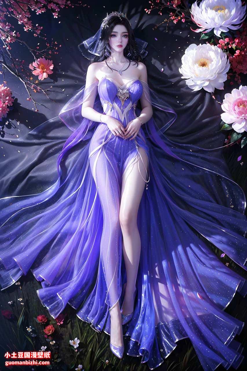 ai电脑壁纸:紫灵绘画体型素材分享