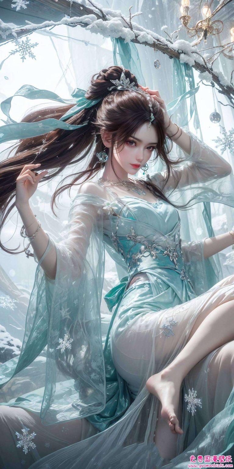 完美世界叶倾仙怀孕：AIGC护眼壁纸，iPad简洁风壁纸集