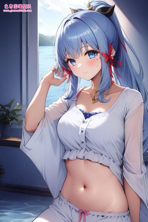 AI绘画壁纸：神里凌华超清唯美，完美像素适配iPad与手机