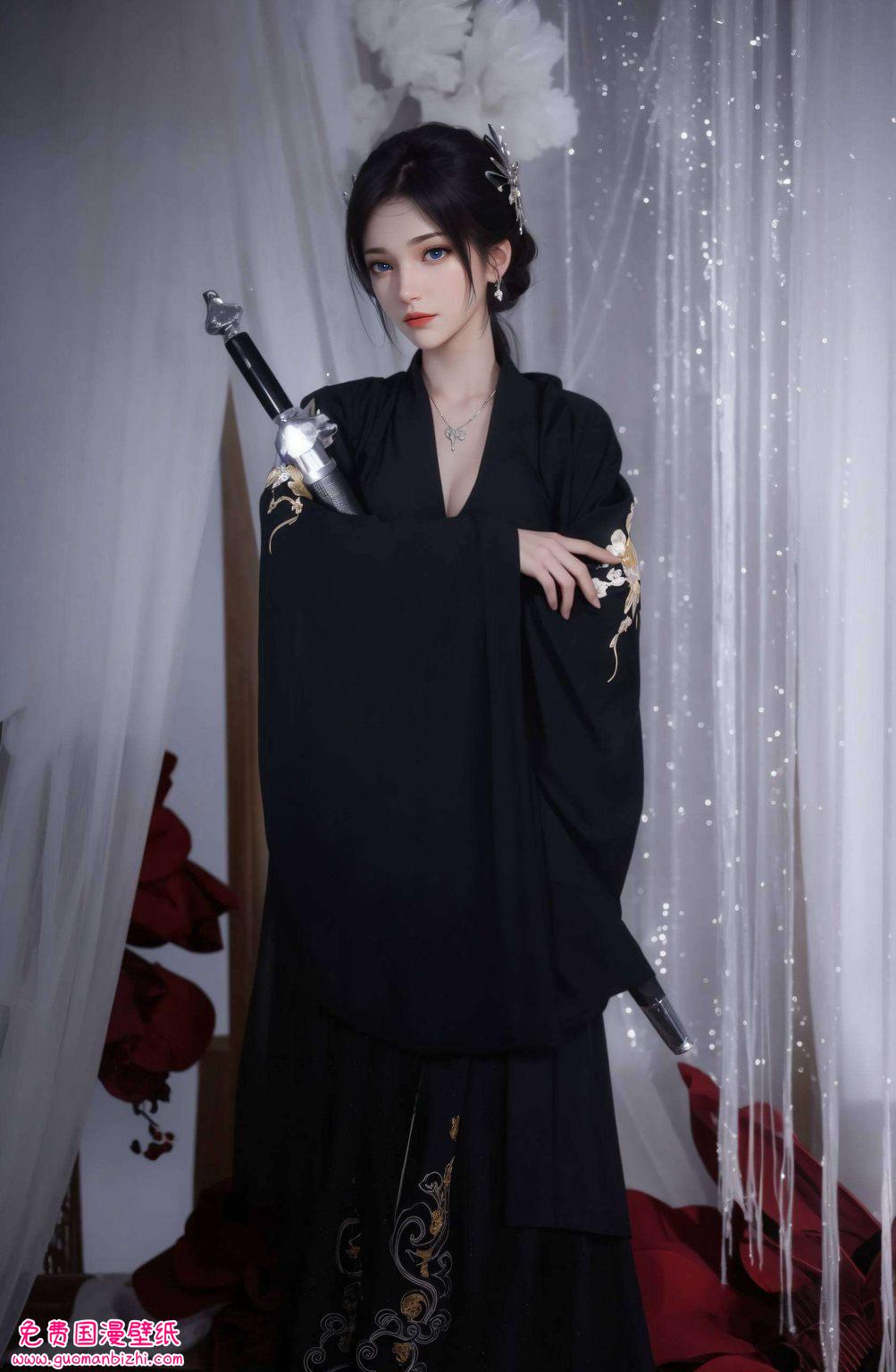 云韵美女高清全屏壁纸集：AI图例与动漫平板桌面盛宴