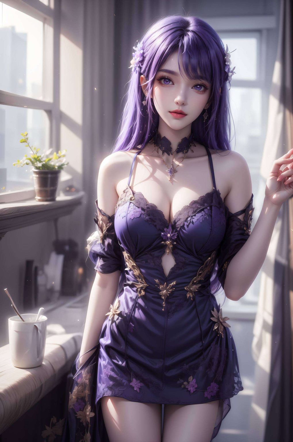 圣采儿绘画高清壁纸集：AIGC壁纸免费包，手机桌面装饰图