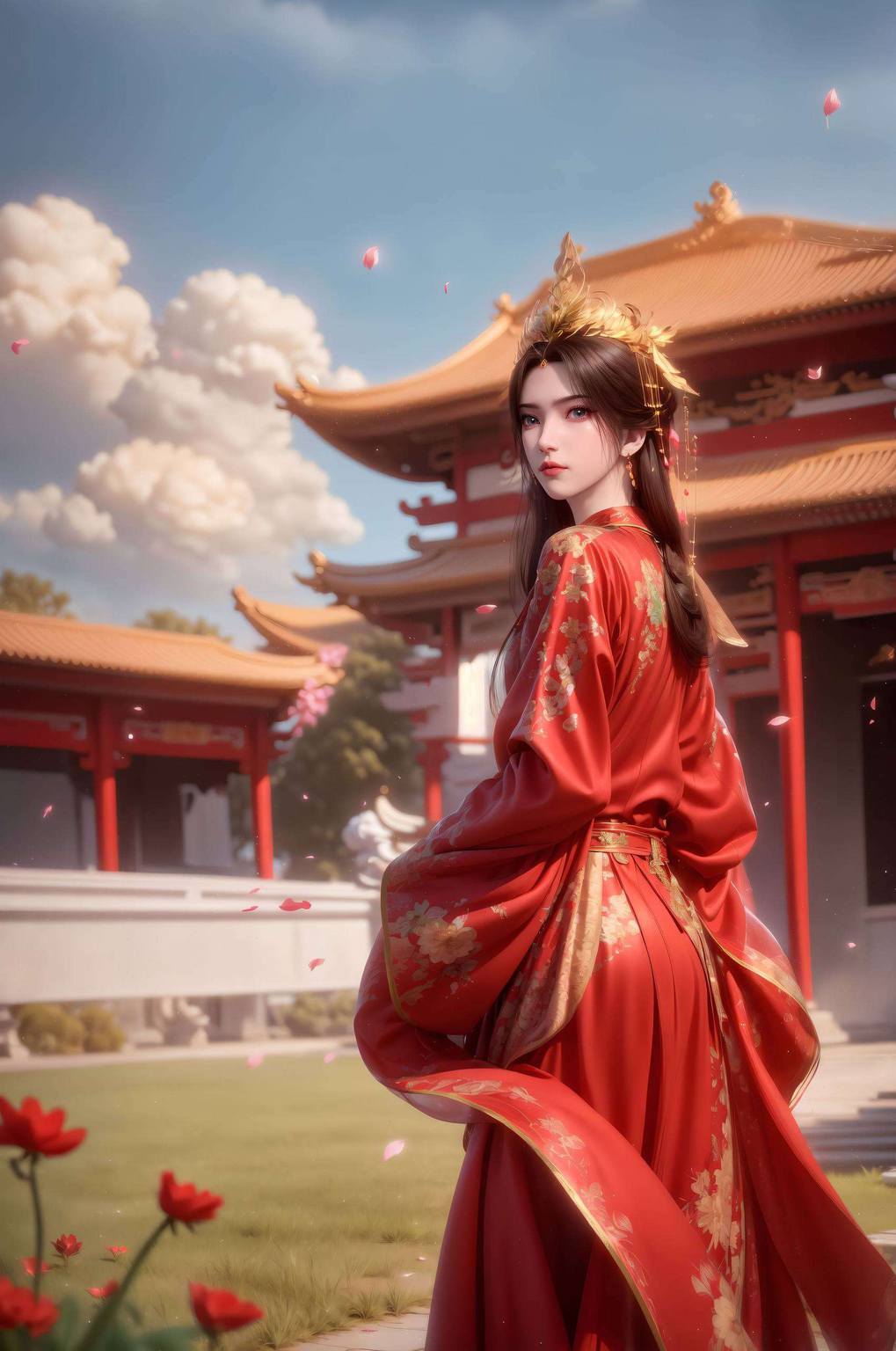 仙逆李慕婉最新壁纸：AI动漫人物壁纸，精细角色手机桌面背景。