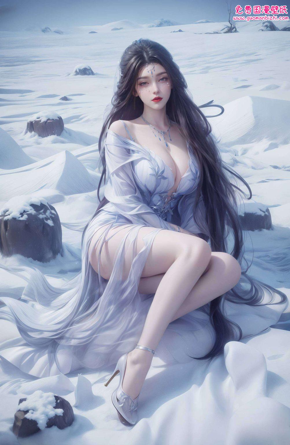 长大后仙逆兰若：AI动漫人物极简壁纸，IPad桌面图片高清集