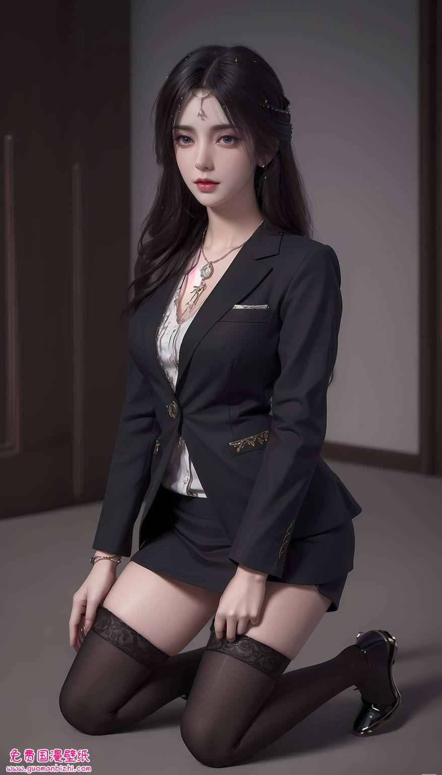 云曦长发禁欲风，静态免费壁纸包，平板桌面美学呈现