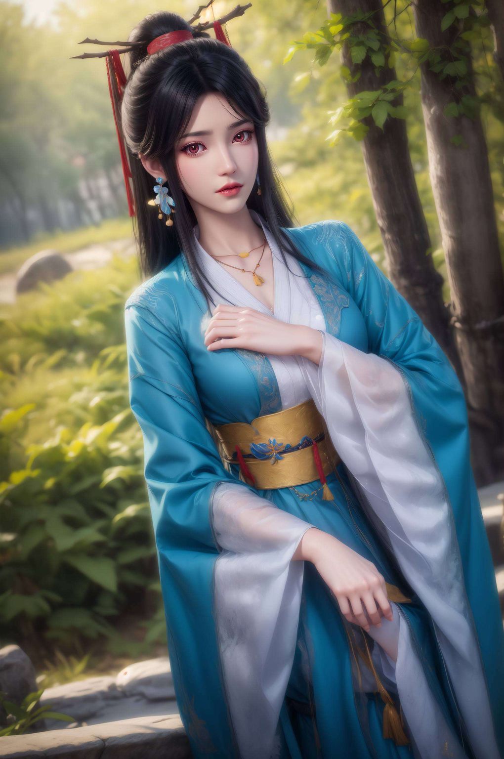 元尊手游夭夭角色风采：AI范例壁纸，免费分享，苹果桌面必备