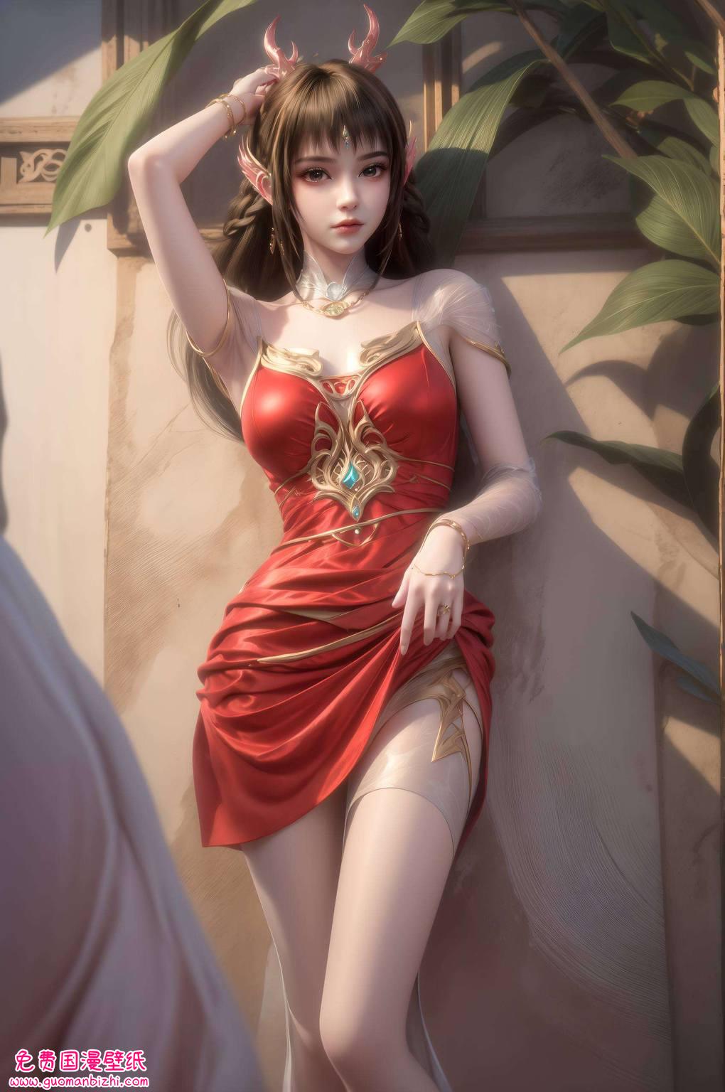 云落动态游泳壁纸高清图片——AI壁纸精细角色安卓艺术壁纸集锦