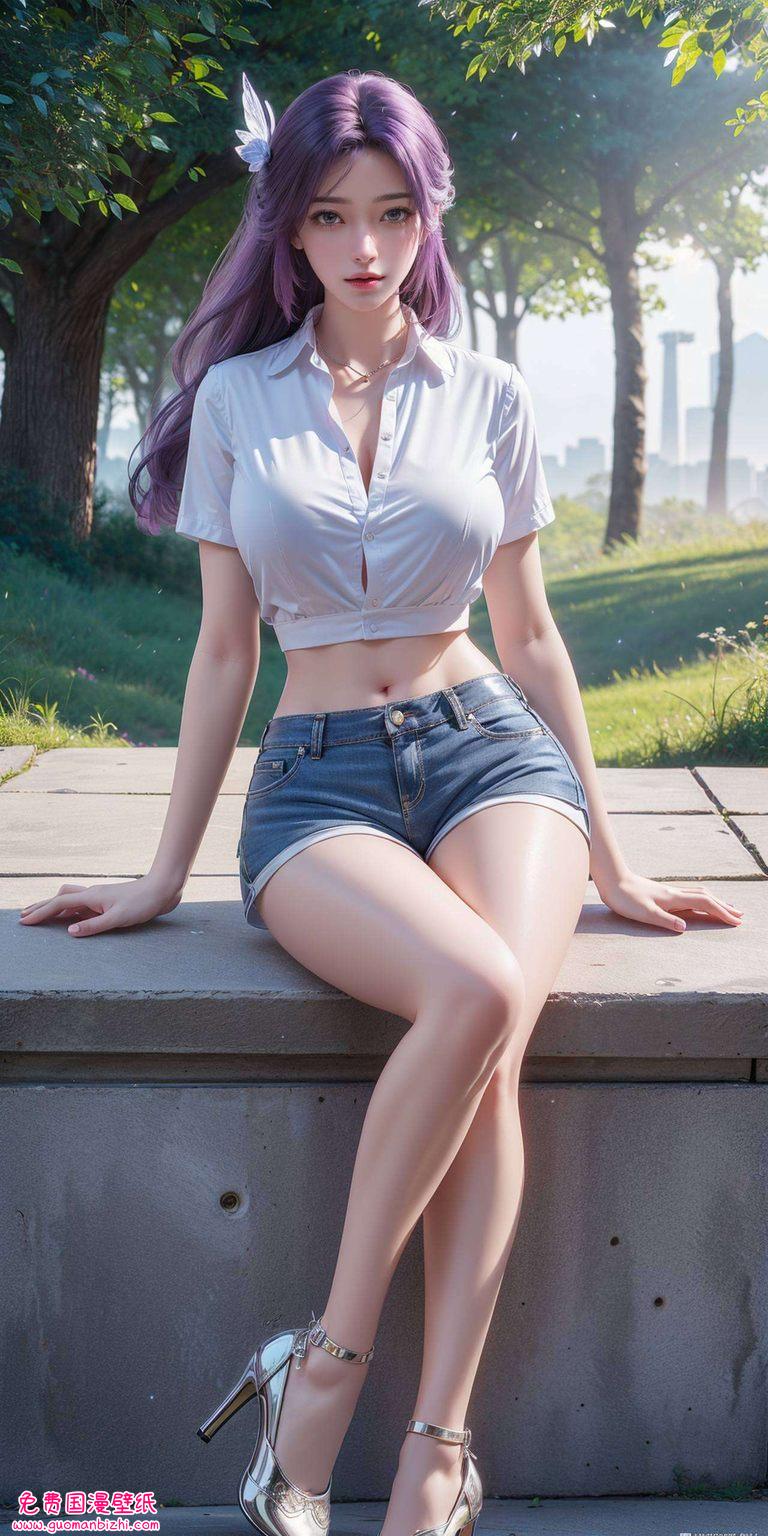 AI生成壁纸，精细角色描绘，苹果宽屏专属，上界云曦图片壁纸图文精选。