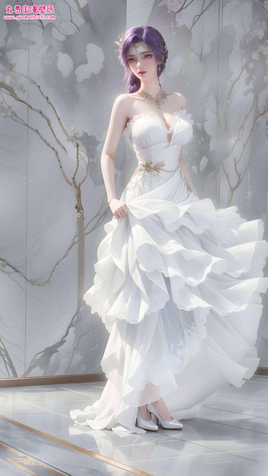 云曦紫衣：AI生成AIGC免费壁纸下载，PC潮图壁纸精选集