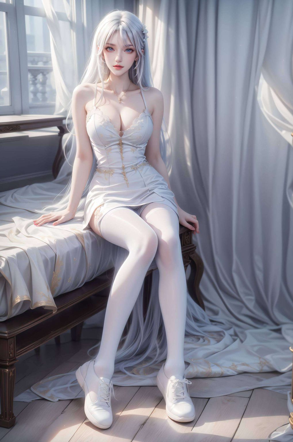 圣采儿动漫壁纸高清竖屏，AI绘画与免费壁纸包，IPad可爱风大集合！