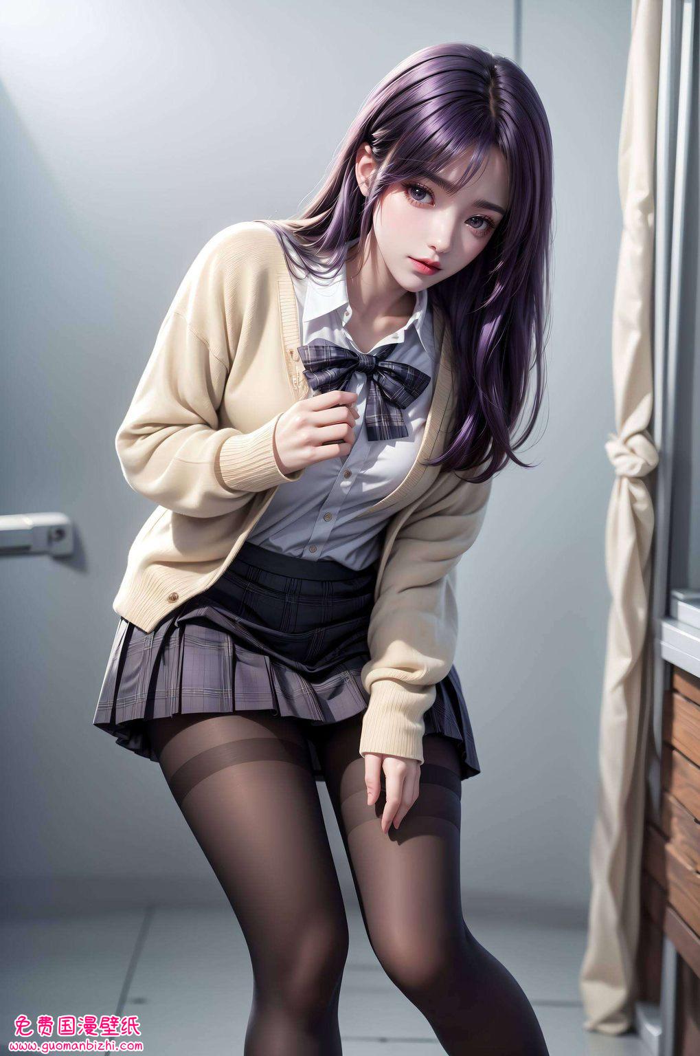 紫色精细角色·古风漫画舞娘云曦壁纸高清集锦