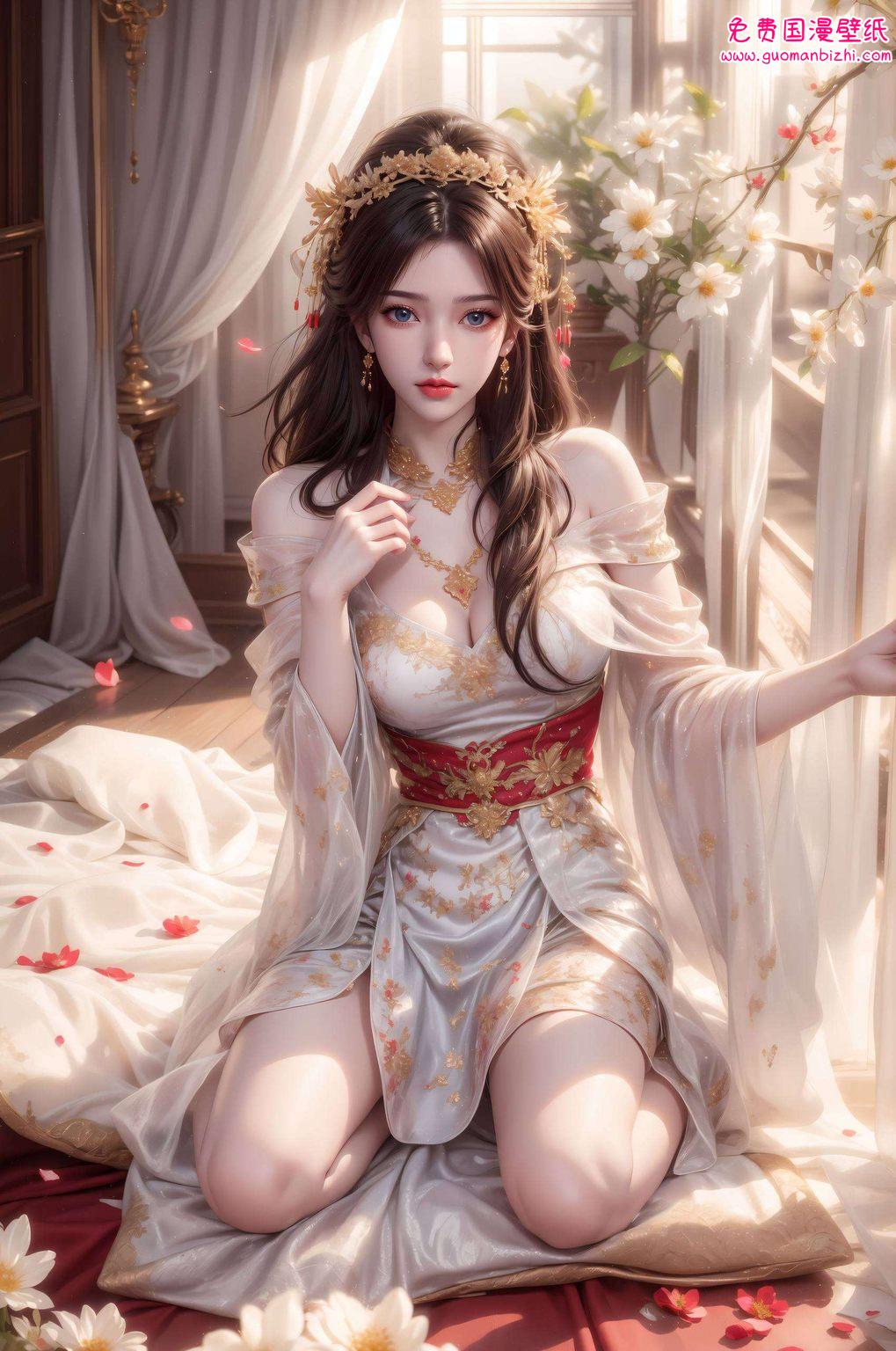 国漫女神壁纸李慕婉：AI生成壁纸，壁纸护眼，PC桌面壁纸精选