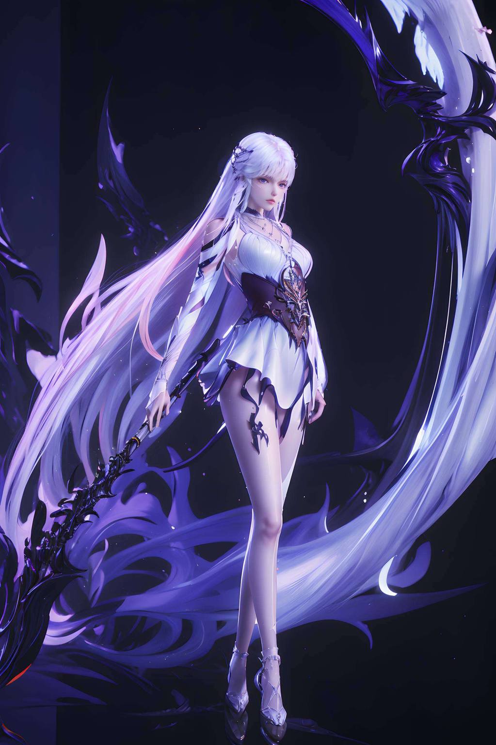 圣采儿与龙皓晨：AI范例极简风PC 1920×1080壁纸集