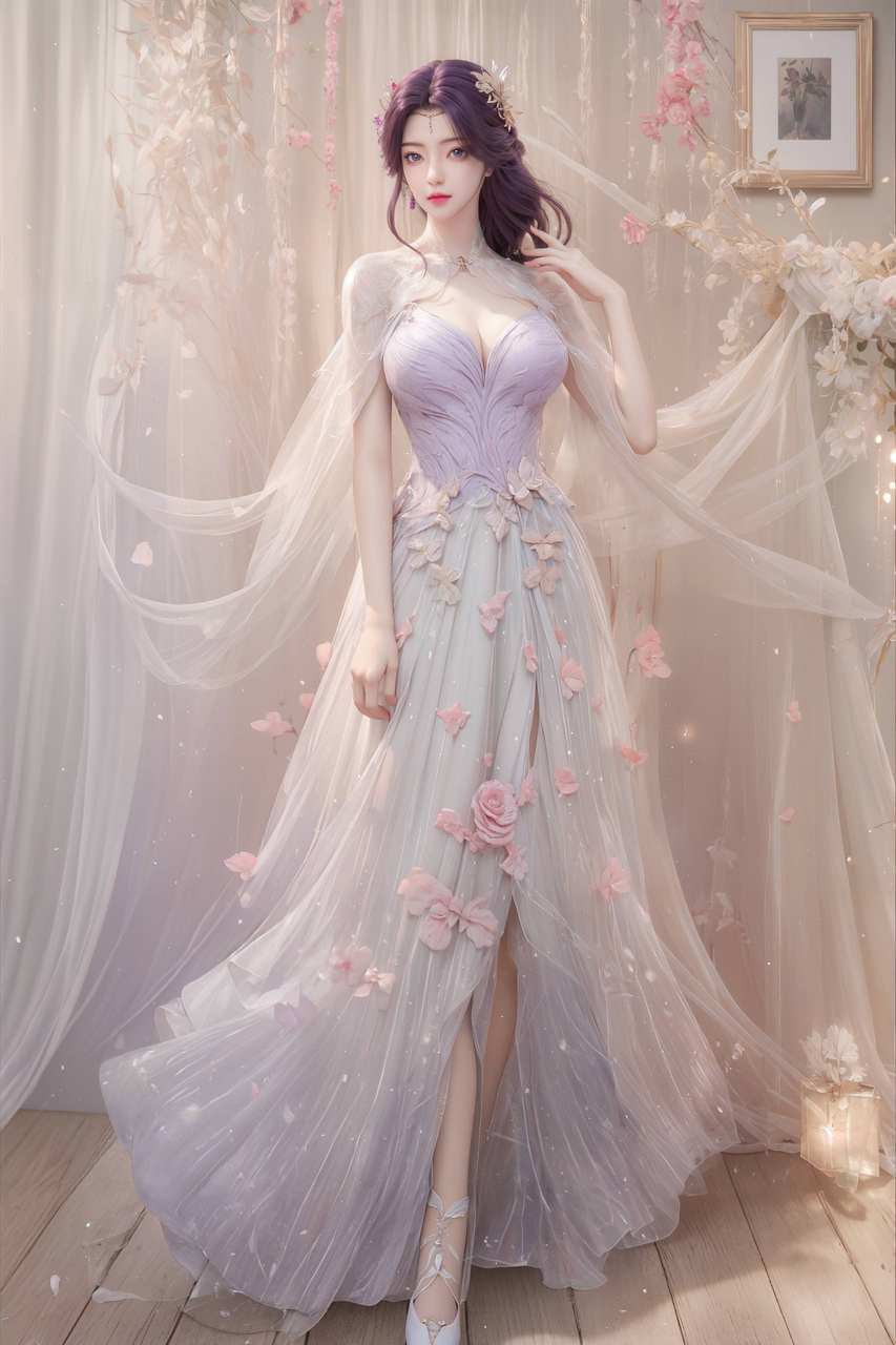 ai屏幕壁纸:完美世界云曦，壁纸控必备