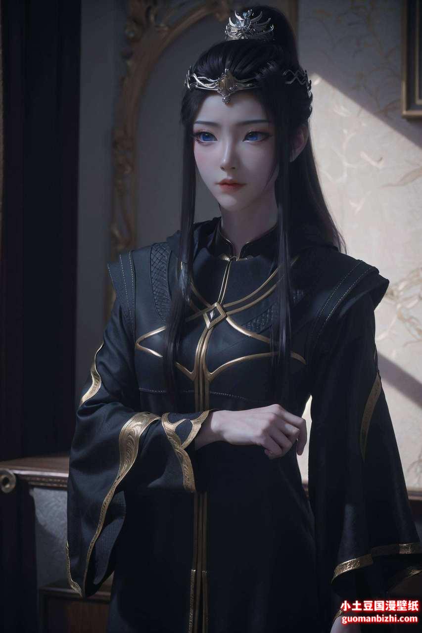 二次元程瑶美女唯美完美像素平板锁屏壁纸