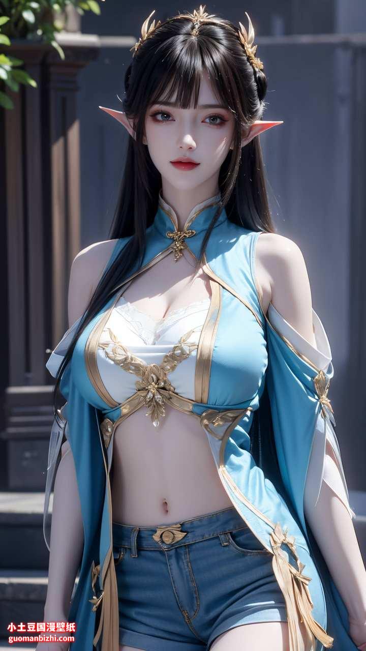 ai国漫壁纸:凤清儿ai绘画发型素材分享