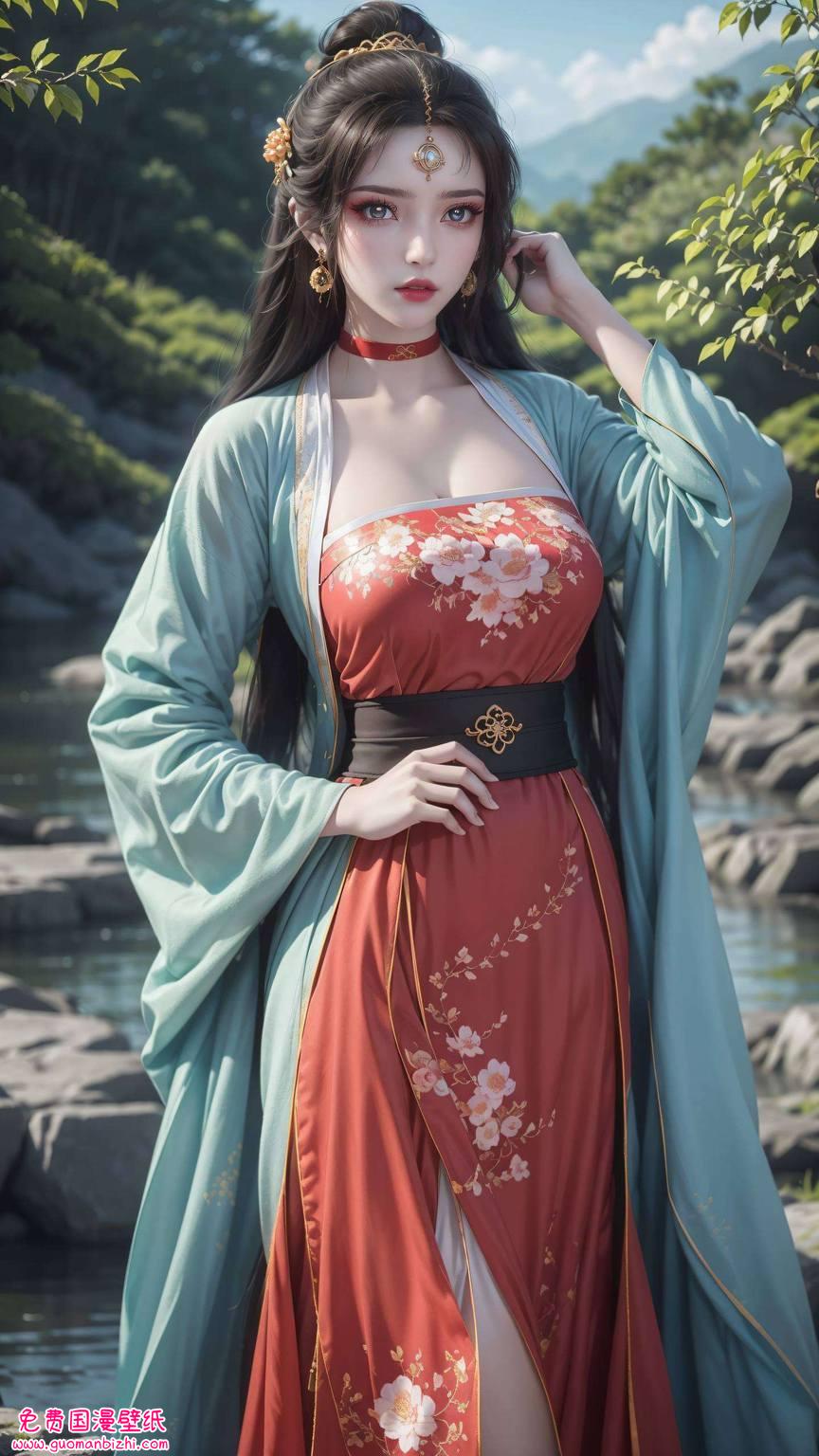 AI创作AIGC动漫壁纸，安卓古香古色，横屏壁纸动漫仙逆墨云之美。