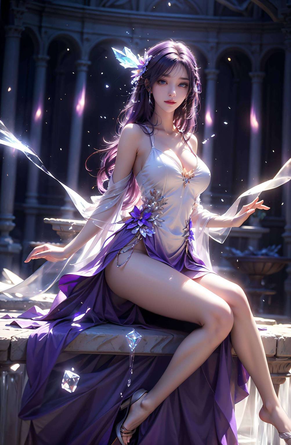 云曦高清半屏壁纸：AI图片AIGC免费壁纸下载，iPhoneins风精选