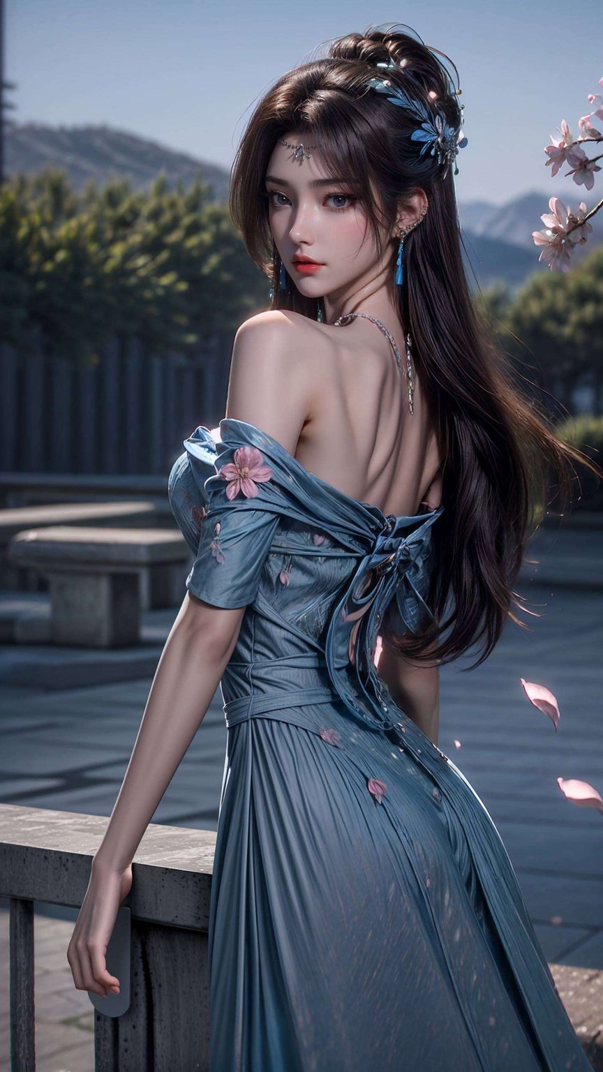 云韵高清壁纸：旗袍美女与AI动漫人物，免费壁纸合集，PC墙纸精选