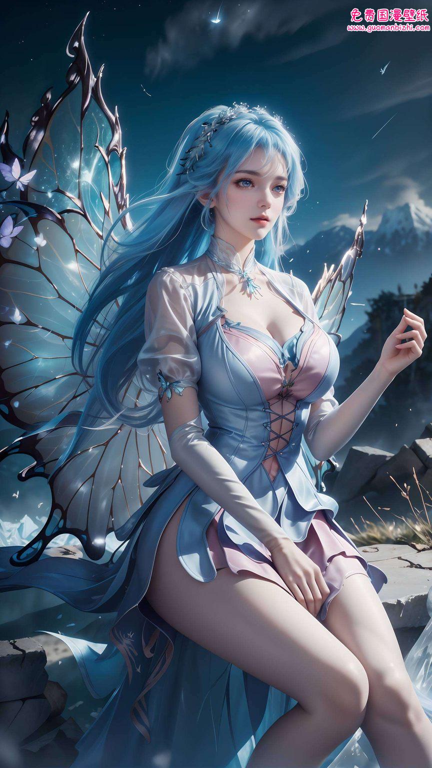 AI图片模型动漫壁纸——唐舞桐漫画动态，苹果桌面高清背景