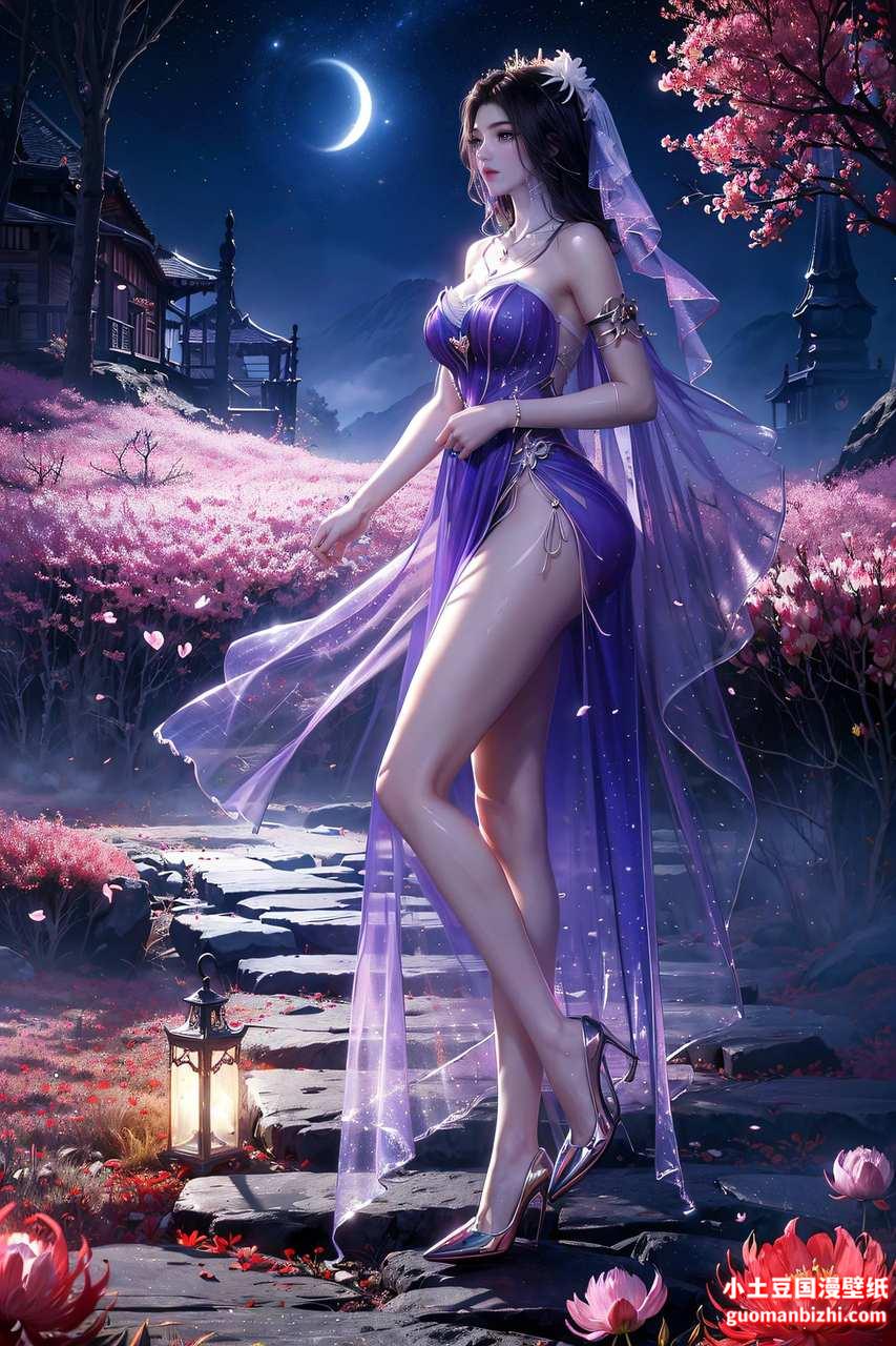 ai电脑壁纸:紫灵绘画体型素材分享