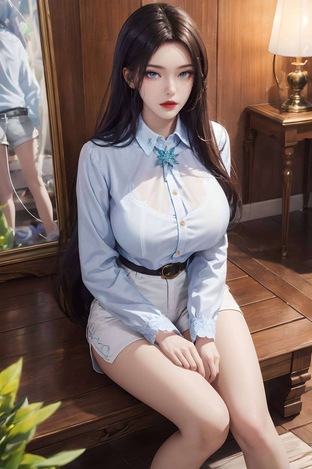 凌落宸高清壁纸ins：AI绘画生成作品，简洁护眼iPhone壁纸集