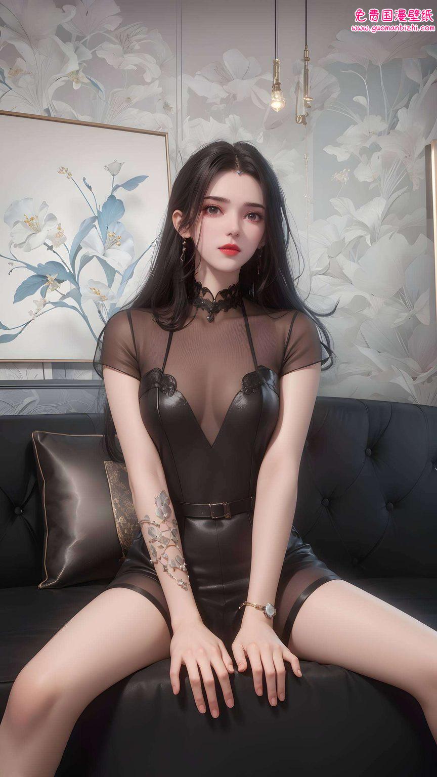 李慕婉肚兜AI素材，极简风格壁纸，PC宽屏高清壁纸集锦