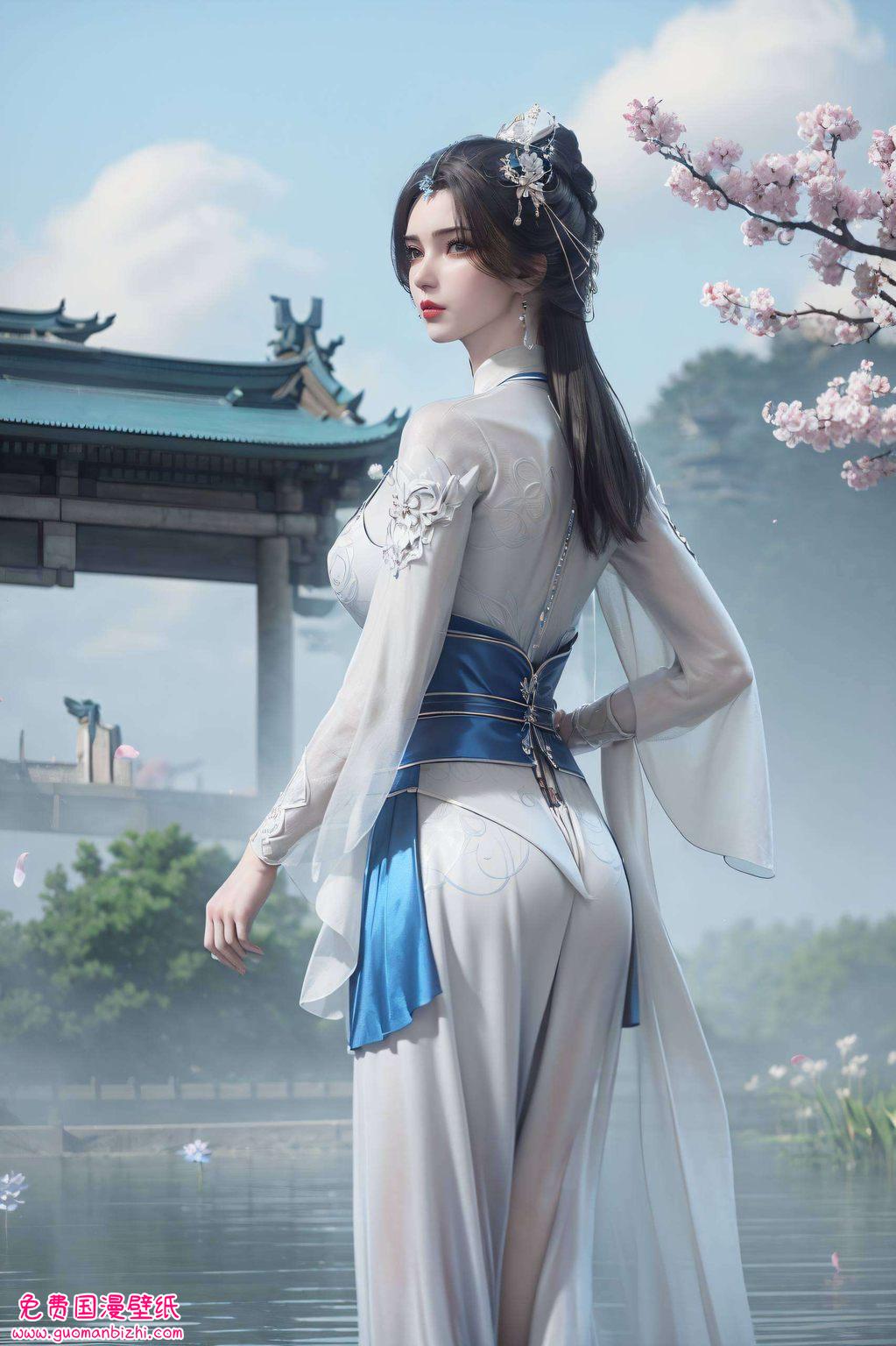 李慕婉高清电脑动态壁纸：AI素材壁纸免费分享，iPad桌面背景精选