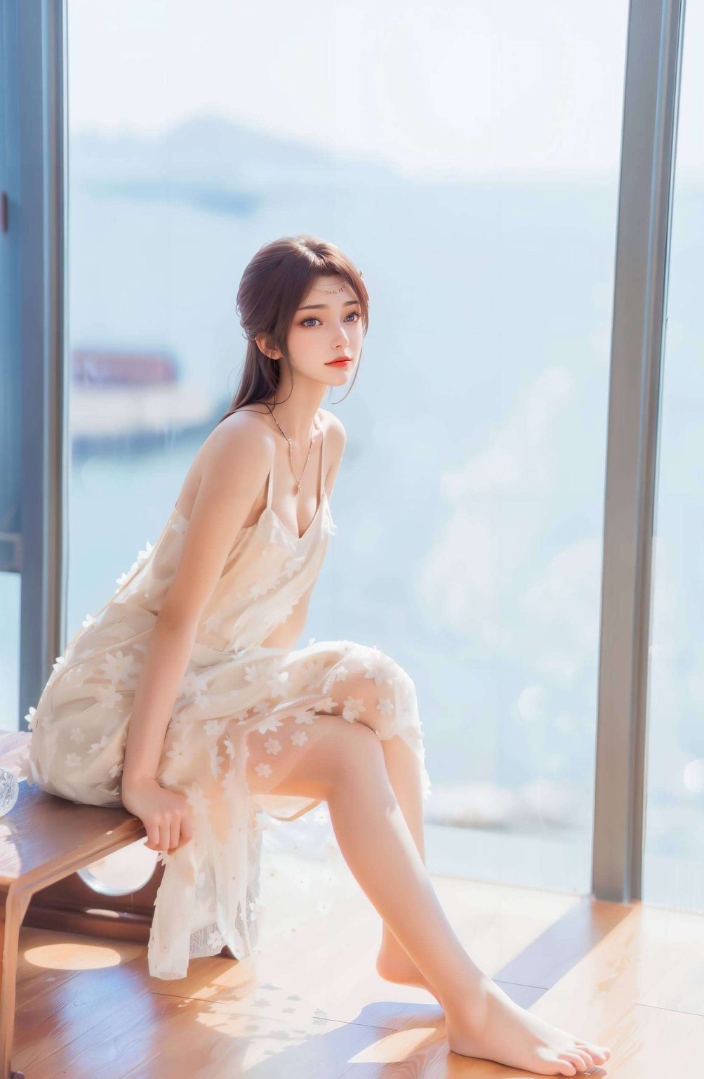 粉色梦境：AI绘画精细角色，壁纸云韵现代之美