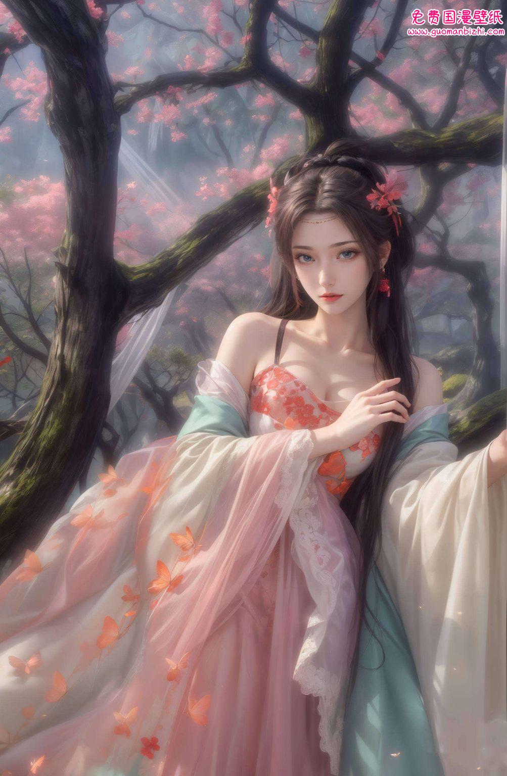 国漫女神云韵萧炎，AI创作AIGC动漫壁纸，iPhone桌面图片精选集。